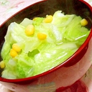 アッサリ美味しい❤白菜の塩ニンニクスープ❤